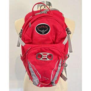 OSPREY VERVE 9 Hydration Pack Women's Backpack Biking Hiking Red NO BLADDER